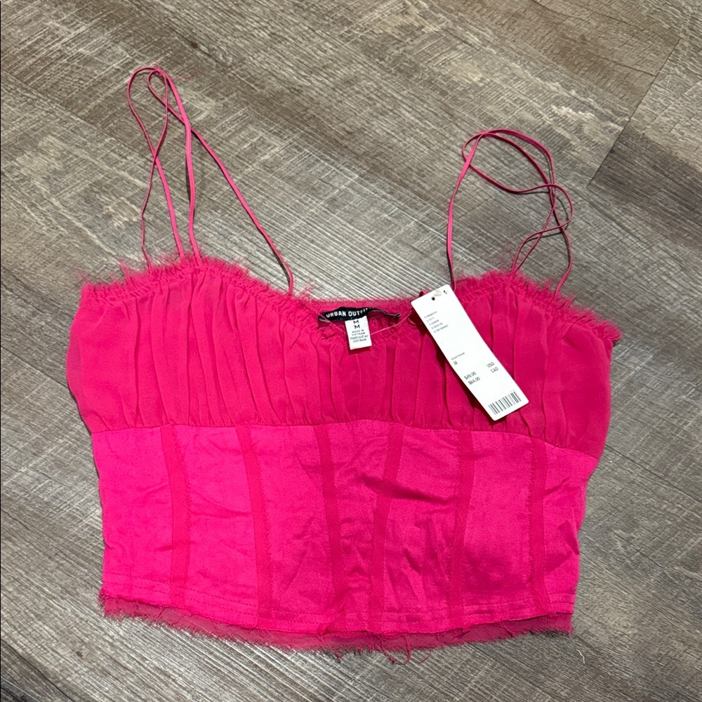 Urban Outfitters Hot Pink crop top
